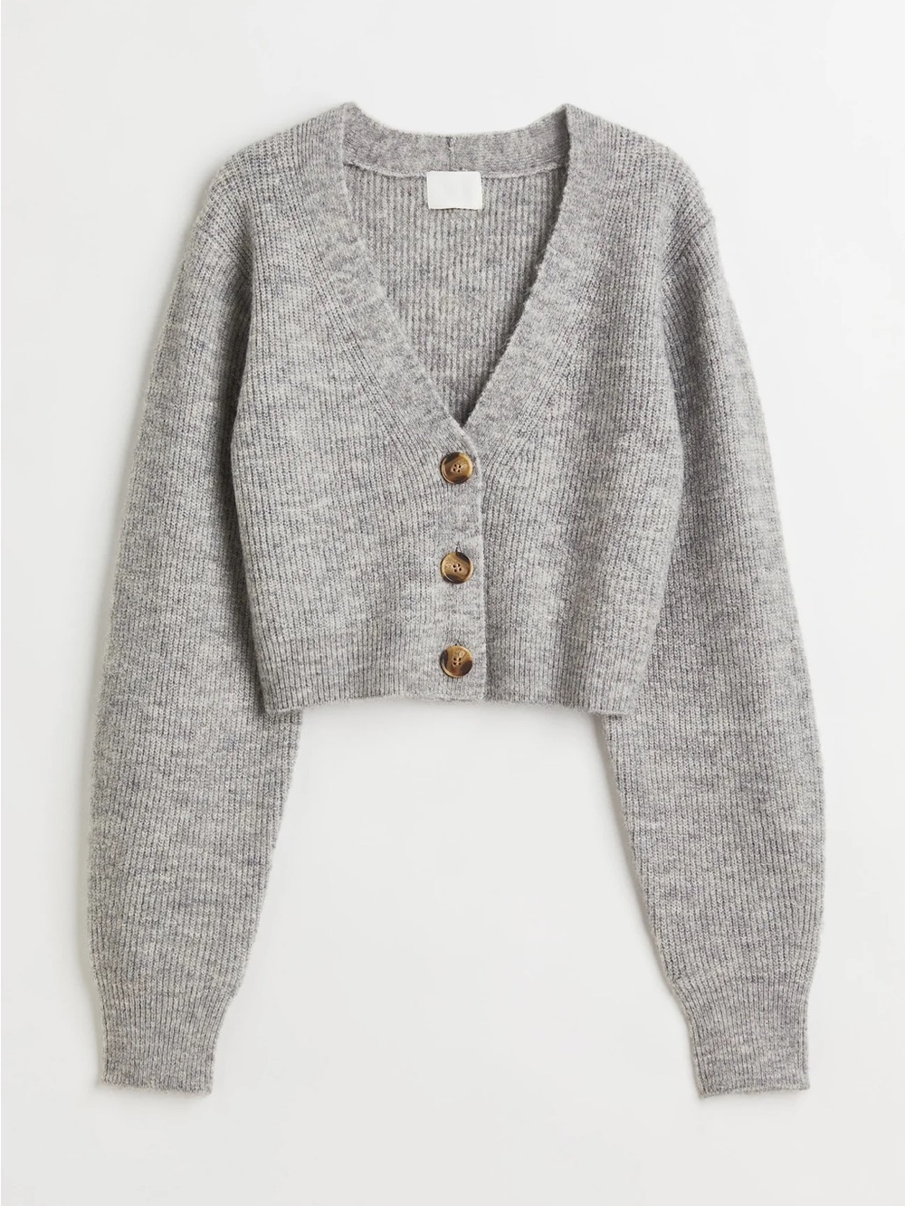 H&M Women's Short Cardigan Light gray melange